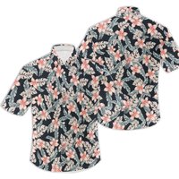 Chemise hawaïenne vintage à imprimé floral pour hommes — Chemises décontractées pour hommes