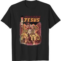 T-shirt Jurassic Jesus pour hommes en noir