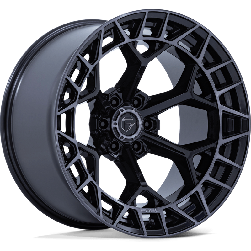 Roues Fuel FC873 Charger Noir Brillant Brossé Teinte Foncée 20x10 — Roues et jantes