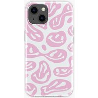 Pink Melted Smiley Faces iPhone Case