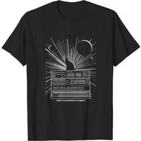 Cats On Synthesizers In Space - T-shirt pour hommes noir — T-shirts pour hommes