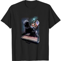 Cats On Synthesizers In Space - T-shirt Buchla Music Easel pour hommes — T-shirts pour hommes
