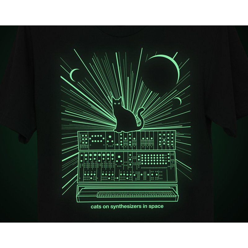 T-shirt pour hommes Cats On Synthesizers In Space — T-shirts pour hommes