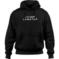 Hoodies Unisex Im Her Lobster Noir — Sweats à capuche pour hommes