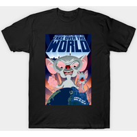 T-shirt pour hommes Invader Zim Propaganda en bleu royal
