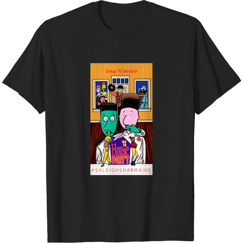 T-shirt Doug House Party pour hommes - Noir — T-shirts pour hommes