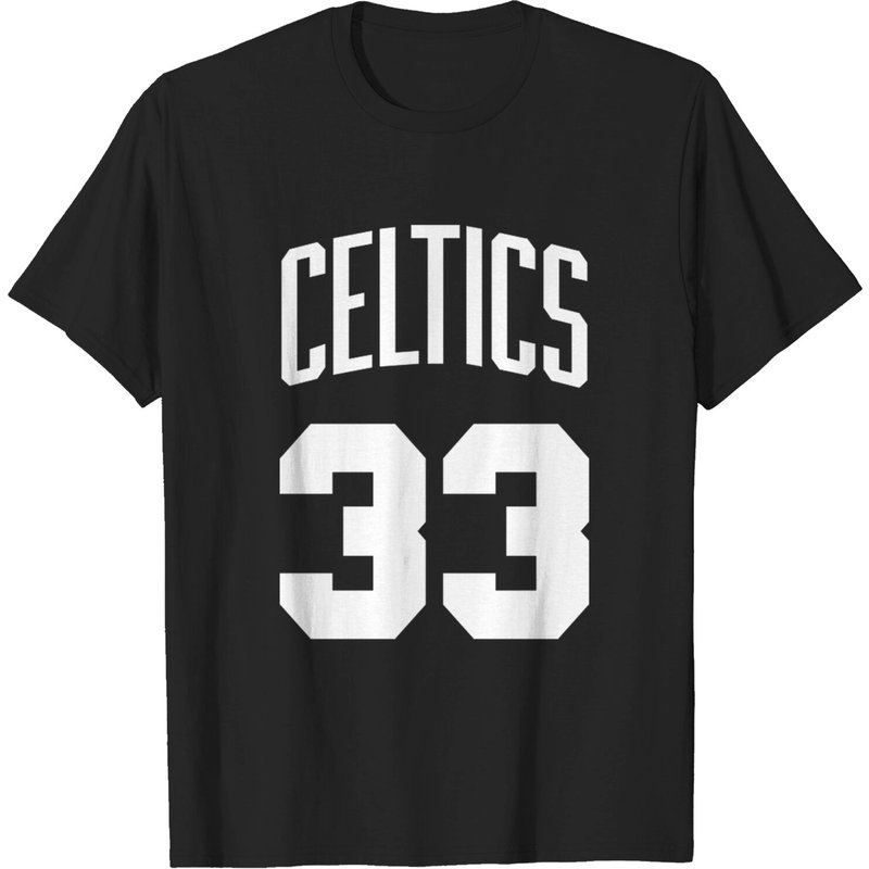 Larry Bird Jersey T-Shirt for Men - Black — Mens T Shirts