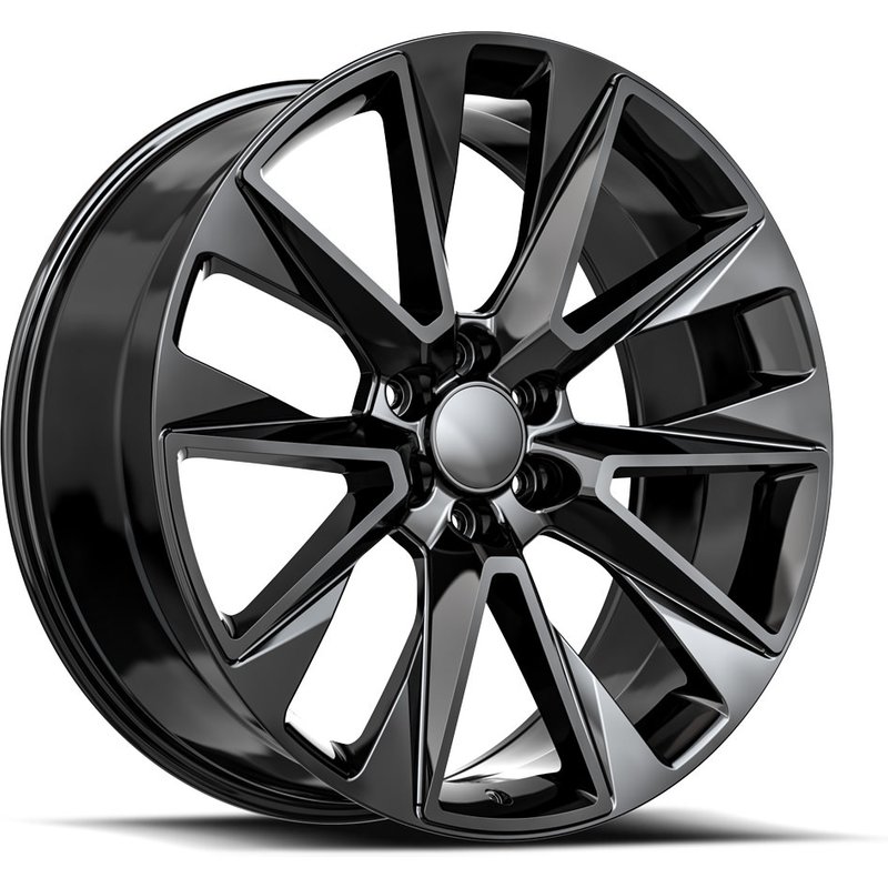 O.E. Revolution C-19 Gloss Black Milled Wheels - 22x9 - 6x139.7 — Wheels & Rims