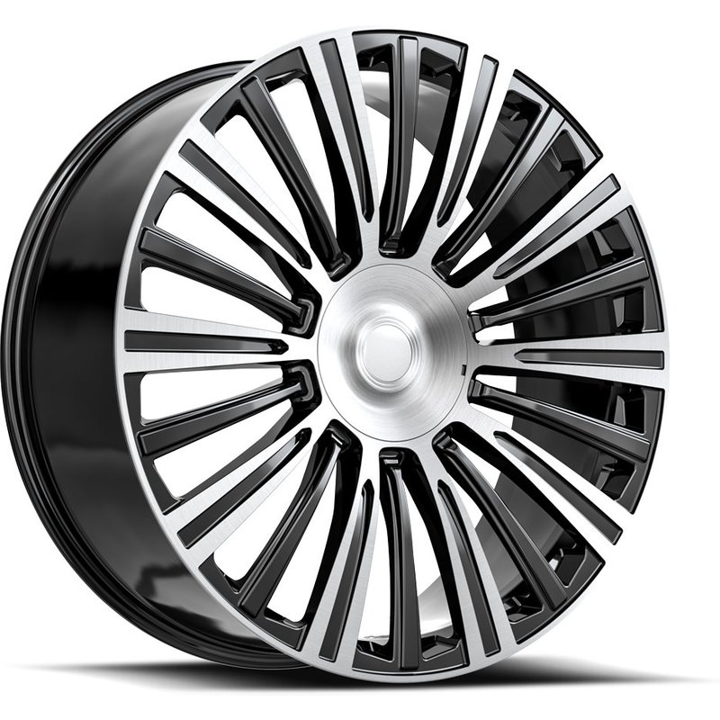 O.E. Revolution CAD-35 Gloss Black Machined Wheels - 22x9 - 6x139.7 — Wheels & Rims