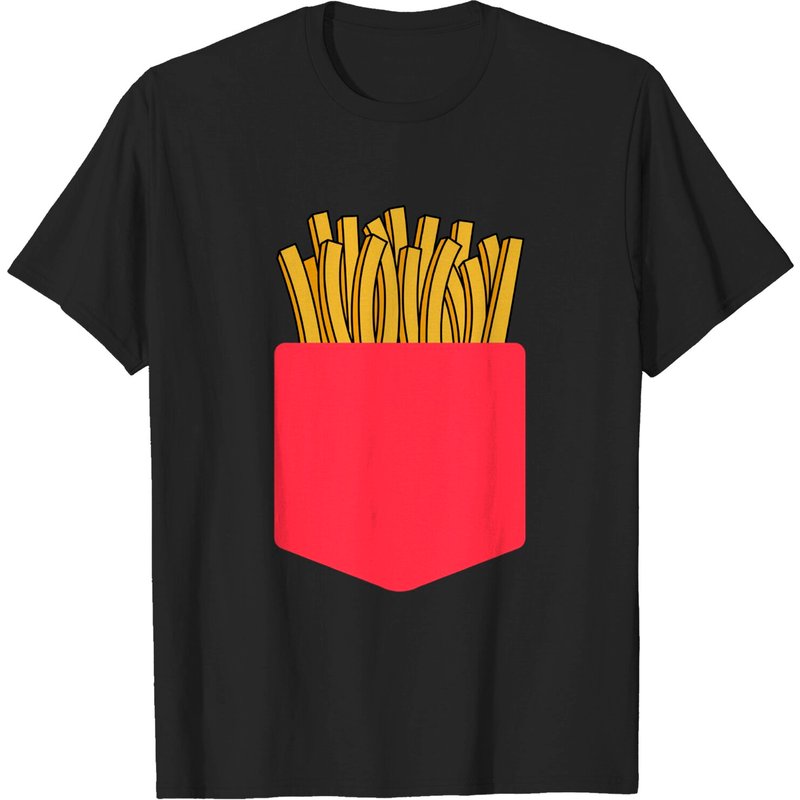 T-shirt pour hommes avec frites dans la poche — T-shirts pour hommes