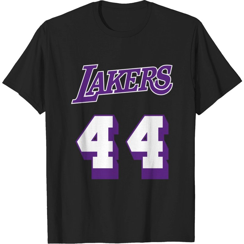 Jerry West Men's T-Shirt - Black Jersey — Mens T Shirts
