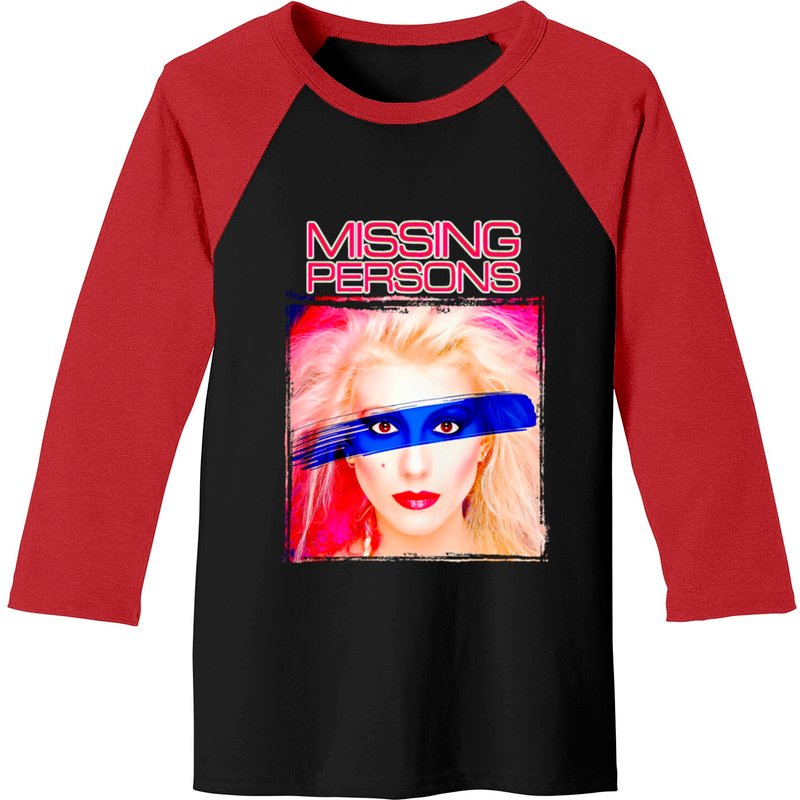 T-shirts de Baseball Classiques de Missing Persons pour Hommes