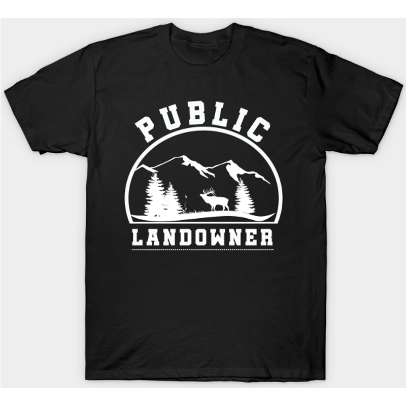 Public Landowner Men's T-Shirt in Black — Mens T Shirts