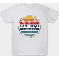 T-shirt pour hommes avec logo San Diego Beach California — T-shirts pour hommes