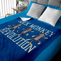 Sock Monkey Revolution Vintage Distressed Baby Blanket — Baby Blankets