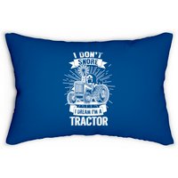 Snoring Lumbar Pillow I Don't Snore I Dream I'm A Tractor — Decorative Cushions