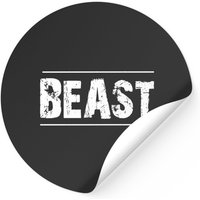 Autocollants Beast Mode - Style Carré Classique — Autocollants et stickers