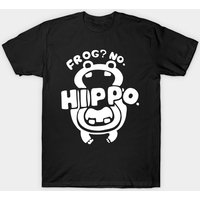 Frog No Hippo Men's Frog T-Shirt in Black