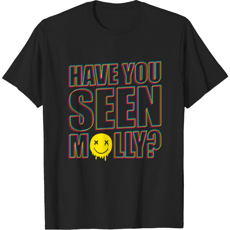T-shirt noir Have You Seen Molly? pour hommes — T-shirts pour hommes