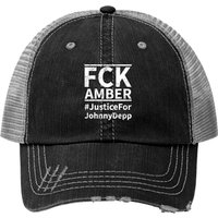 Casquette Trucker Justice Pour Johnny Depp FCK Amber — Casquette de baseball