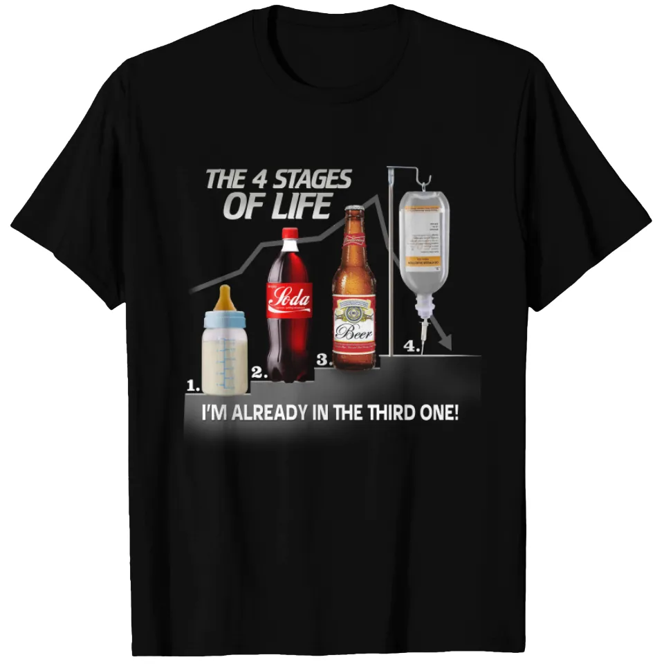 4 Stages of Life - Funnytee - Men's T-Shirt