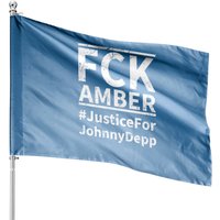 Drapeau classique Justice For Johnny Depp FCK Amber — Drapeaux décoratifs