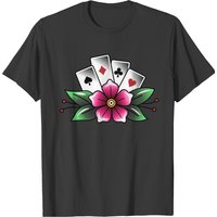 T-shirt Flower Gambler Tattoo pour hommes — T-shirts pour hommes