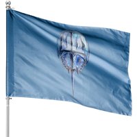 Drapeau de Maison Blue Horseshoe Crab - Impression Double Face — Drapeaux décoratifs