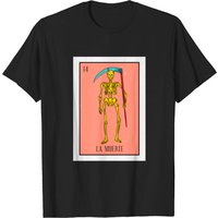 T-shirt La Muerte Card Gift La Carte de la Mort Loterie Mexicaine pour Hommes — T-shirts pour hommes