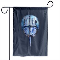 Drapeau de Jardin Blue Horseshoe Crab - Impression Recto-Verso — Drapeaux décoratifs