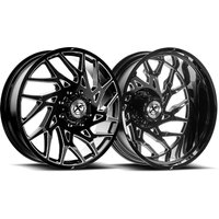 Roues XF Off-Road XF-229 Dually Noir Brillant Milled 20x8.25