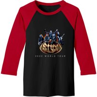 T-shirt de baseball unisexe Styx World Tour 2022 avec dates