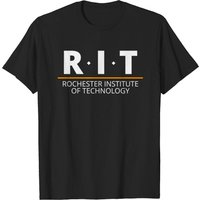 T-shirt pour hommes R.I.T Rochester Institute of Technology - Noir