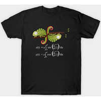 T-shirt Euler Spiral Maths pour hommes en noir — T-shirts pour hommes