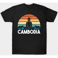 Cambodia Cambodian Temple Vintage T-Shirt for Men