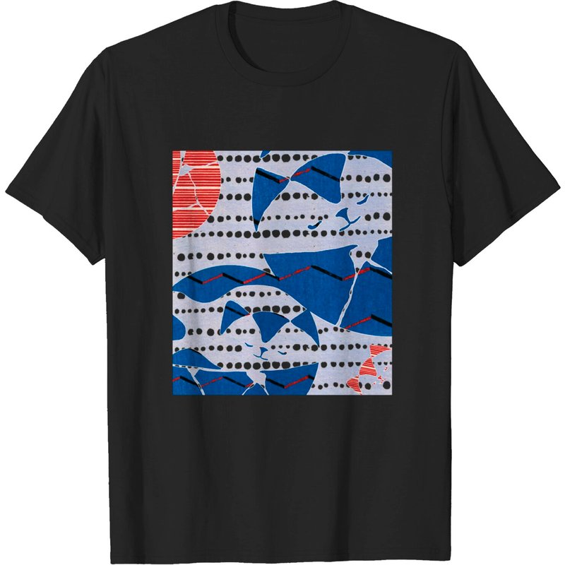 T-shirt pour hommes Woodblock Kintsugi Cat