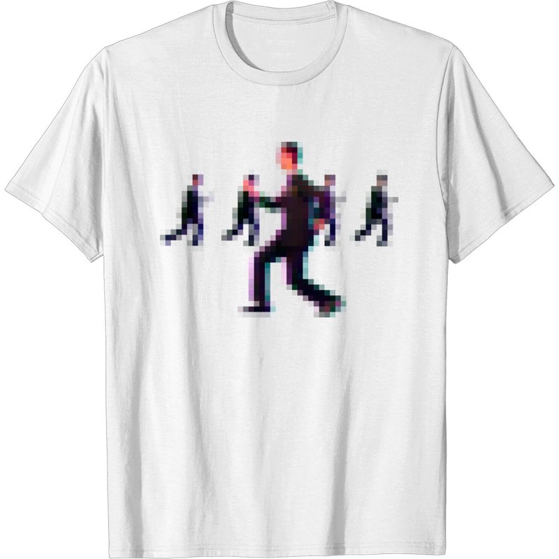 David Byrne Pixel Design Talking Heads Men's T-Shirt
