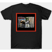 Striped Skunk T-shirt — Mens T Shirts