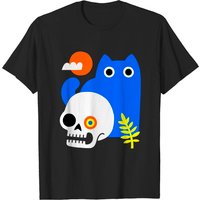 T-shirt pour hommes Little Blue Cat - Chats en noir — T-shirts pour hommes