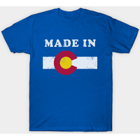 Made In Colorado Flag Men's T-Shirt — Mens T Shirts