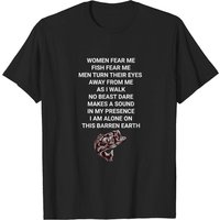 T-shirt pour hommes Fear Me Fish Fear Me en noir — T-shirts pour hommes