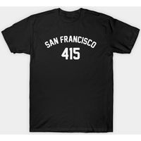 T-shirt pour hommes San Francisco 415 en bleu royal — T-shirts pour hommes
