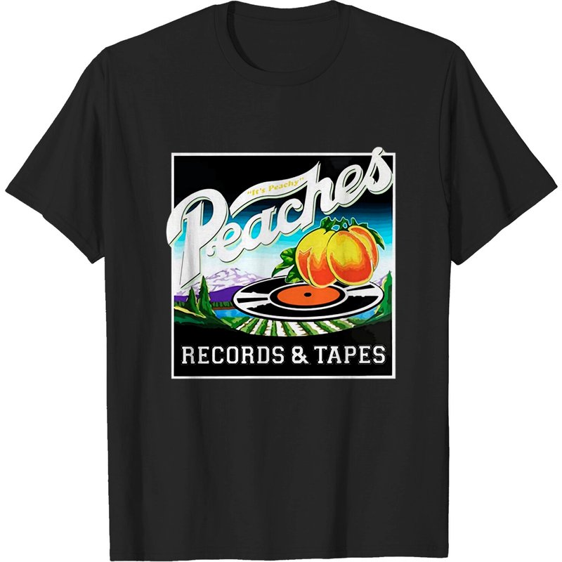 T-shirt pour hommes avec logo défunt de Peaches Records And Tapes — T-shirts pour hommes