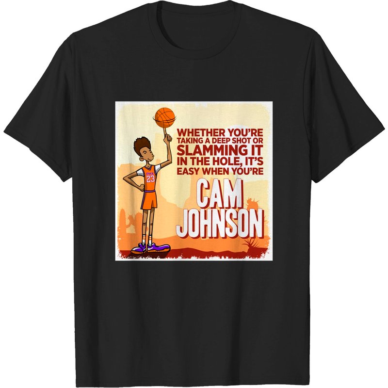 Big Cam Johnson Men's T-Shirt in Black
