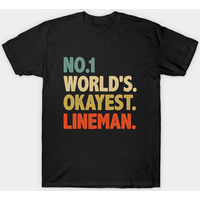 T-shirt drôle pour lineman pour hommes en bleu royal