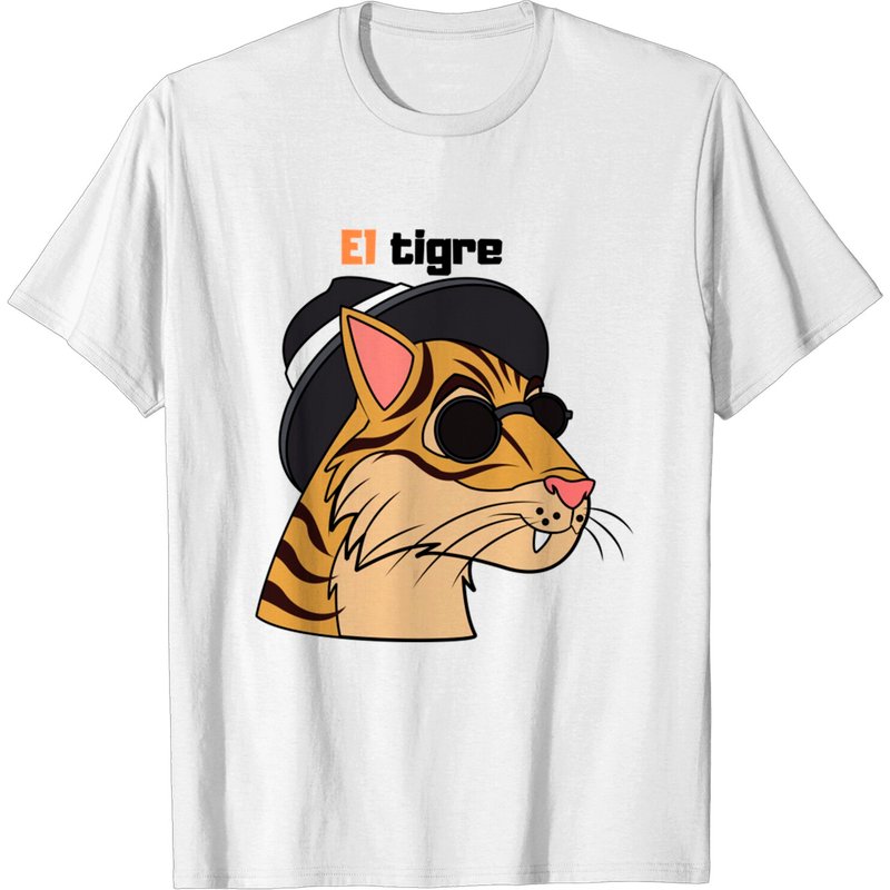 El Tigre Men's Funny and Cute T-Shirt - Tigres Uanl Tigre King — Mens T Shirts