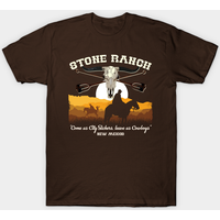T-shirt pour hommes City Slickers Stone Ranch - Noir