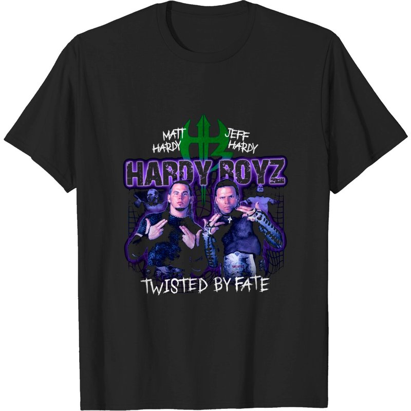 T-shirt Vintage Pro Wrestling Hardy Boyz AEW pour hommes