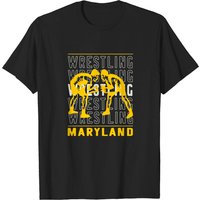 T-shirt pour hommes Wrestling Maryland - Noir — T-shirts pour hommes