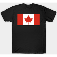 T-shirt pour hommes avec drapeau du Canada en bleu royal